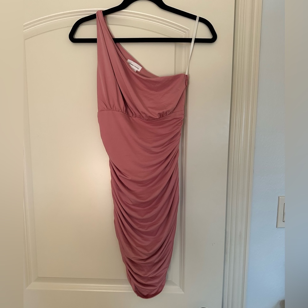 Lovers and Friends one shoulder pink dress, worn once, size small